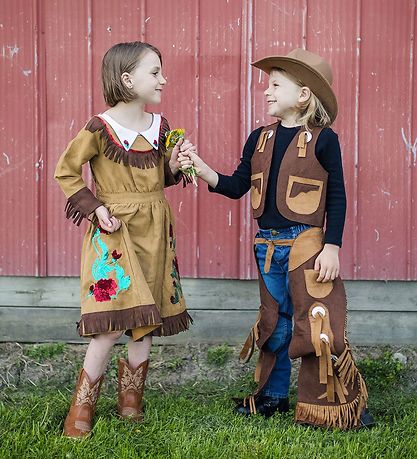 Great Pretenders Udklædning - Wild West Annie - Brun