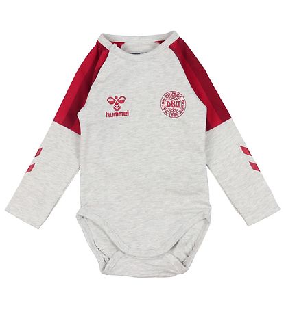 Hummel Bodysuit l/s - DBU - hmlHonor - Light Grey Melange Hummel Bodysuit l/s - DBU - hmlHonor - Light Grey Melange