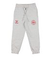 Hummel Sweatpants - DBU - hmlHonor - Light Grey Melange Hummel Sweatpants - DBU - hmlHonor - Light Grey Melange