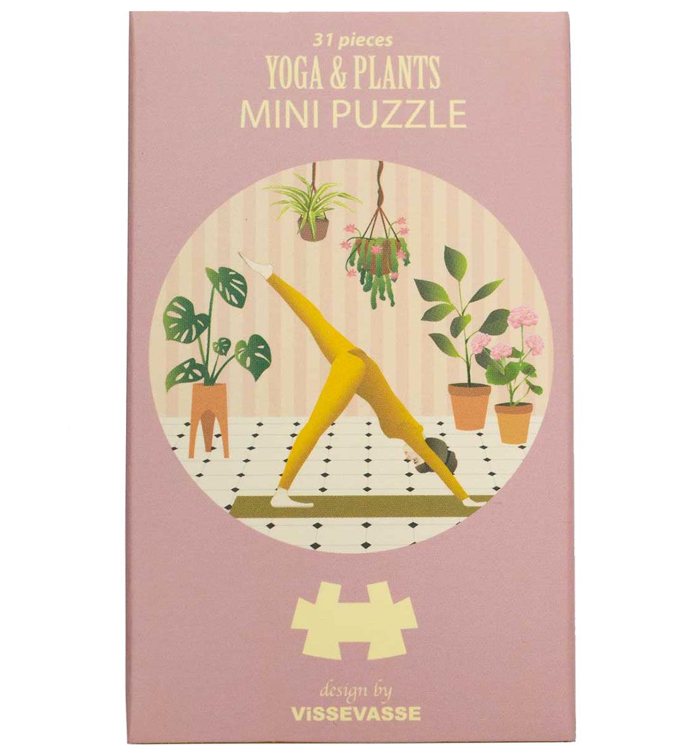 Vissevasse Puzzlespiel - Mini - 11x11 cm - Yoga & Pflanzen - Vissevasse - One Size - Puzzlespiele