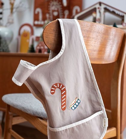 Fabelab Hagesmæk - Lang - Candy Christmas - Broderi Fabelab Hagesmæk - Lang - Candy Christmas - Broderi