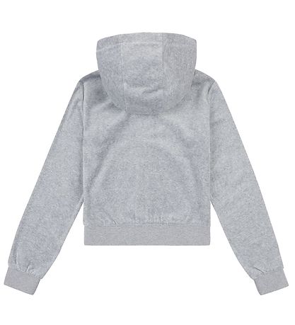 Juicy Couture Cardigan - Velour - Heather Grey Juicy Couture Cardigan - Velour - Heather Grey