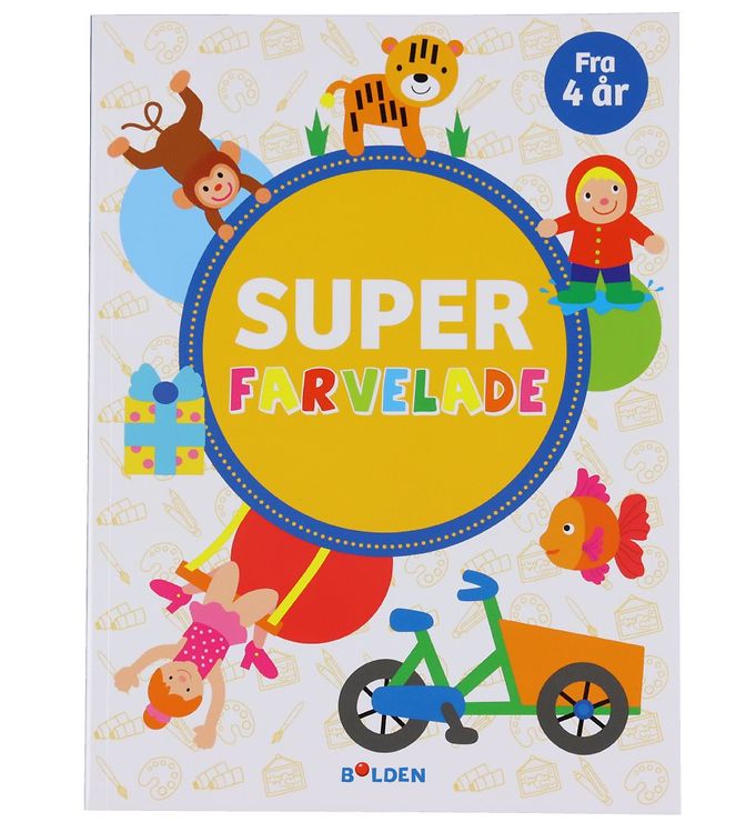 Forlaget Bolden Malebog - Super Farvelade - Dansk