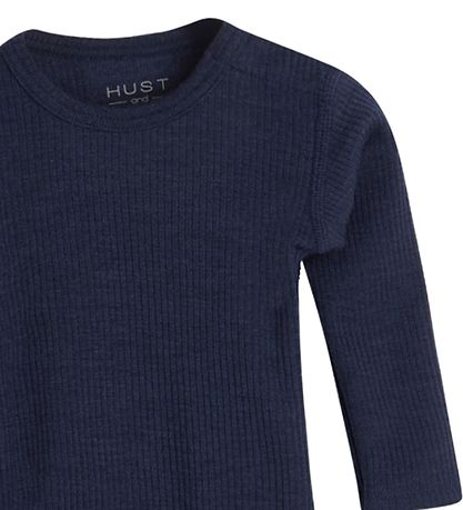 Hust and Claire Body l/æ - Berry - Rib - Uld - Navy Hust and Claire Body l/æ - Berry - Rib - Uld - Navy