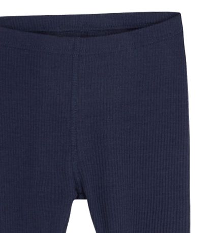 Hust and Claire Leggings - Lane - Rib - Uld - Navy Hust and Claire Leggings - Lane - Rib - Uld - Navy