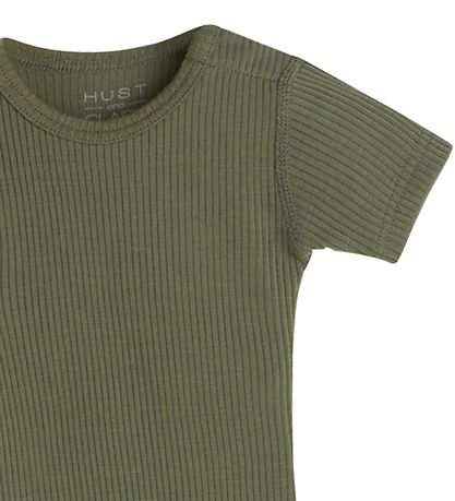 Hust and Claire Body k/æ - Bet - Rib - Uld - Dusty Green