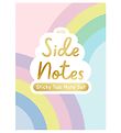Ooly Sticky Notes Bog - Side Notes - Pastel Rainbows Ooly Sticky Notes Bog - Side Notes - Pastel Rainbows