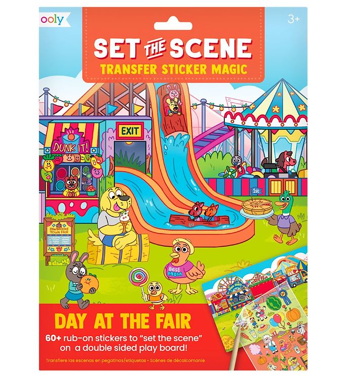 Ooly Klistermærkesæt - Set The Scene - Day At The Fair