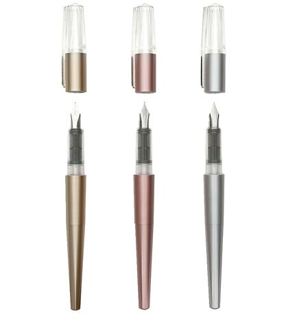 Ooly Fyldepen m. Notesbog - 3 Stk - Dual Tip Metallic Markers Ooly Fyldepen m. Notesbog - 3 Stk - Dual Tip Metallic Markers