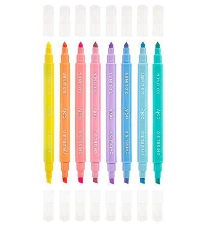 Ooly Dobbeltsidet Tuscher - 8 Stk - Pastel Liners Dual Tip Marke Ooly Dobbeltsidet Tuscher - 8 Stk - Pastel Liners Dual Tip Marke