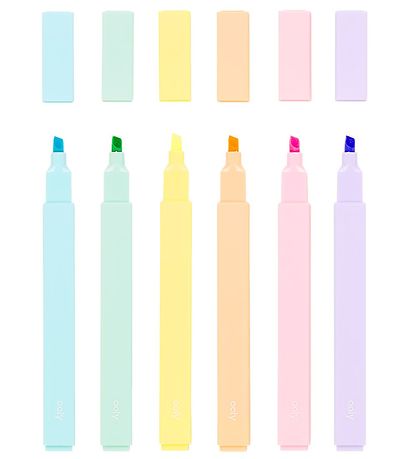 Ooly Overstregningstuscher - 6 Stk - Color Block Highlighters