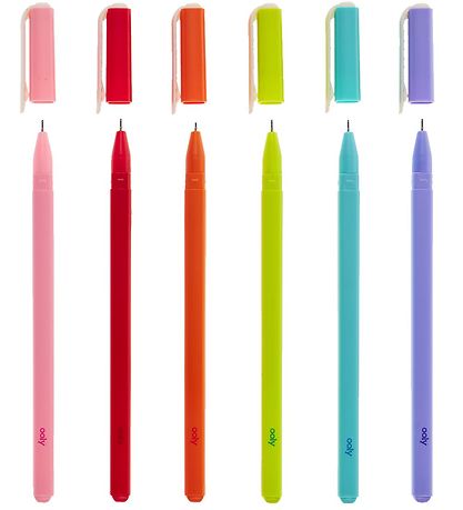 Ooly Kuglepen - 6 Stk - Fine Line Colored Gel Pens Ooly Kuglepen - 6 Stk - Fine Line Colored Gel Pens