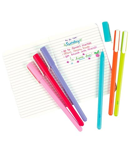 Ooly Kuglepen - 6 Stk - Fine Line Colored Gel Pens Ooly Kuglepen - 6 Stk - Fine Line Colored Gel Pens