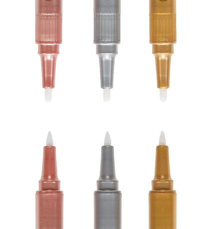 Ooly Dobbeltsidet Tuscher - 3 Stk - Modern Trio Dual Tip Metalli Ooly Dobbeltsidet Tuscher - 3 Stk - Modern Trio Dual Tip Metalli