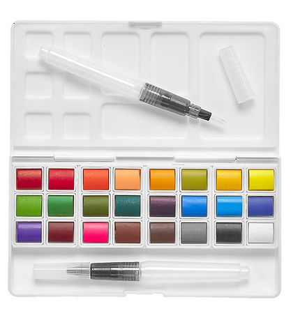 Ooly Vandfarver - 24 Stk - Chroma Blends Travel Watercolor Palet