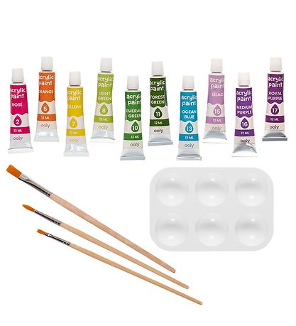 Ooly Paint By Number Sæt - Happy Sloth