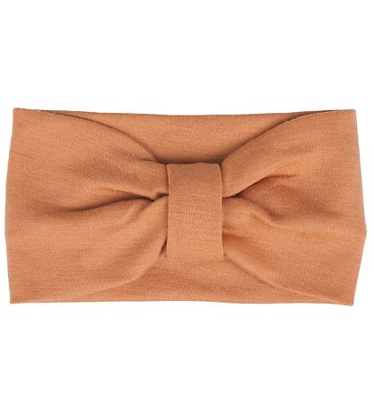 Bandeau Voksi - Laine - 2 Couches - Grès Peach av. Noeud Papillo Bandeau Voksi - Laine - 2 Couches - Grès Peach av. Noeud Papillo