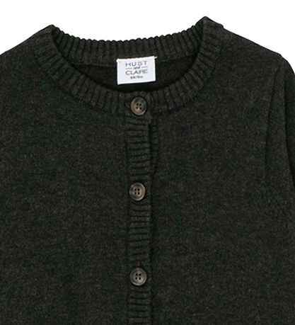 Hust and Claire Cardigan - Clyde - Strick - Anthrazitgrau Melang