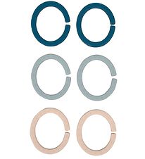 Filibabba Ophængsringe - 6-pak - Blue Filibabba Ophængsringe - 6-pak - Blue