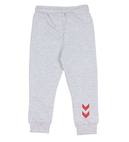 Hummel Sweatpants - DBU - hmlHonor - Gråmeleret Hummel Sweatpants - DBU - hmlHonor - Gråmeleret