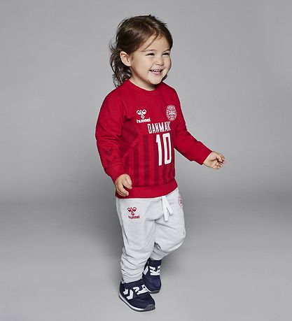 Hummel Sweatpants - DBU - hmlHonor - Gråmeleret Hummel Sweatpants - DBU - hmlHonor - Gråmeleret