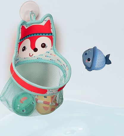Lilliputiens Bath Toy - Alice - Basket - Green/Red