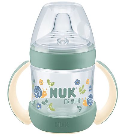 Nuk Drikkekop m. Håndtag og Tud - 150 ml - For Nature - Grøn Nuk Drikkekop m. Håndtag og Tud - 150 ml - For Nature - Grøn