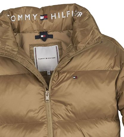 Tommy Hilfiger Dynejakke - Boxy Shiny Puffer Tommy Hilfiger Dynejakke - Boxy Shiny Puffer