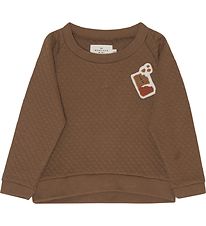 Monsieur Mini Sweatshirt - Quilted - Chocolate Monsieur Mini Sweatshirt - Quilted - Chocolate