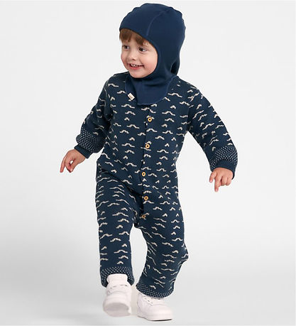 Voksi Strampler - Wolle - Poppy Blue