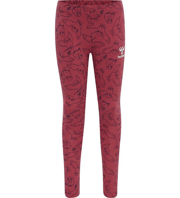 Hummel Leggings - hmlHarry Potter Onze - Earth Red m. Print