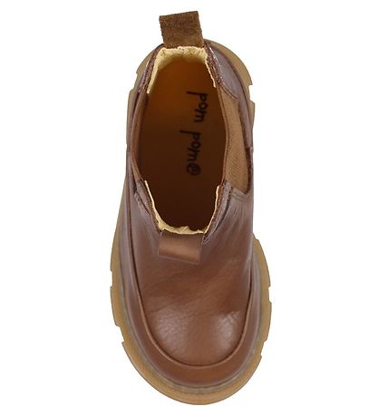 Pom Pom - Chunky Chelsea Boot - Camel Pom Pom - Chunky Chelsea Boot - Camel