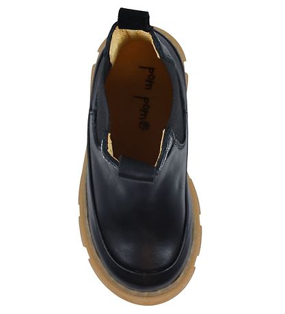 Pom Pom Støvler - Chunky Chelsea Boot - Sort Pom Pom Støvler - Chunky Chelsea Boot - Sort