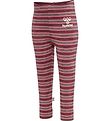 Hummel Leggings - HmlUnited Tights - Stribet - Woodrose