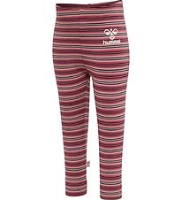 Hummel Leggings - HmlUnited Tights - Stribet - Woodrose