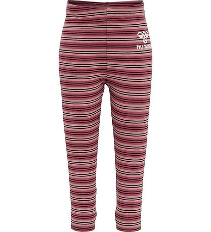 Hummel Leggings - HmlUnited Tights - Stribet - Woodrose