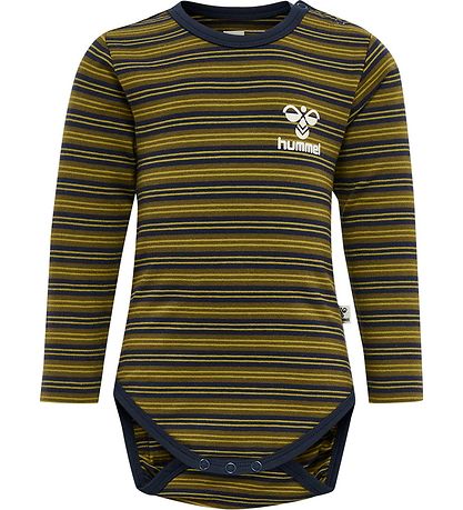 Hummel Body l/æ - HmlUnited - Stribet - Black Iris/Grøn