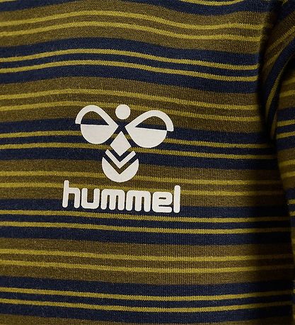 Hummel Body l/æ - HmlUnited - Stribet - Black Iris/Grøn