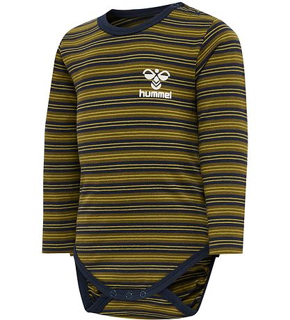 Hummel Body l/æ - HmlUnited - Stribet - Black Iris/Grøn