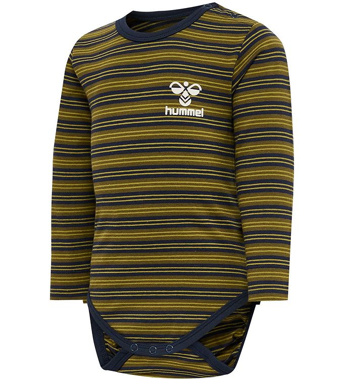 Hummel Body l/æ - HmlUnited - Stribet - Black Iris/Grøn