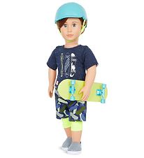 Our Generation Dukke - 46 cm - Theodore m. Skateboard Our Generation Dukke - 46 cm - Theodore m. Skateboard