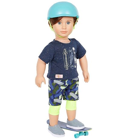 Our Generation Dukke - 46 cm - Theodore m. Skateboard Our Generation Dukke - 46 cm - Theodore m. Skateboard