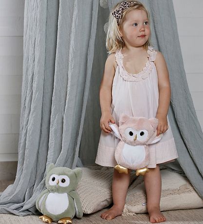 Teddykompaniet Bamse - Selvlysende Ugle - 23 cm - Lyserød Teddykompaniet Bamse - Selvlysende Ugle - 23 cm - Lyserød