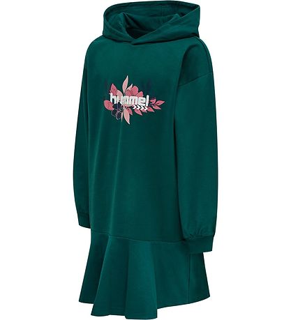 Hummel Kjole - hmlSaga Hoodie Dress - Deep Teal
