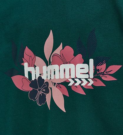 Hummel Kjole - hmlSaga Hoodie Dress - Deep Teal Hummel Kjole - hmlSaga Hoodie Dress - Deep Teal