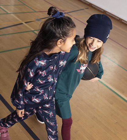 Hummel Kjole - hmlSaga Hoodie Dress - Deep Teal Hummel Kjole - hmlSaga Hoodie Dress - Deep Teal