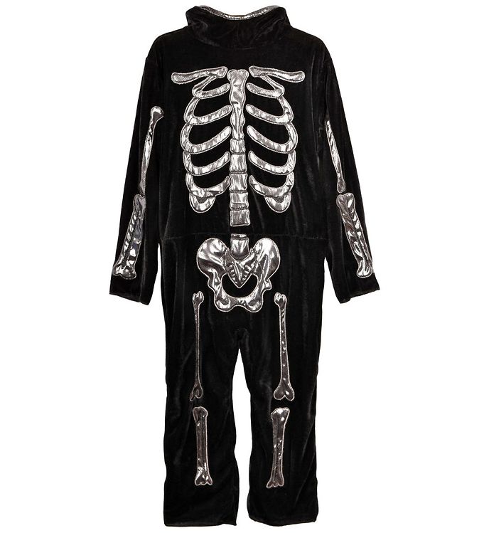 Skelet Kostume - Dragt Til Børn - Deluxe - 6 år - Den Goda Fen