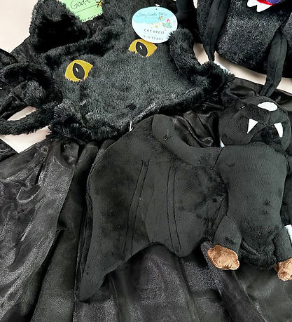 Den Goda Fen Udklædning - Sort Kattekjole - Sort