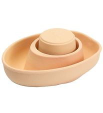 PlanToys Badelegetøj - Naturgummi - Speedbåd/Ubåd - Pastelorange PlanToys Badelegetøj - Naturgummi - Speedbåd/Ubåd - Pastelorange