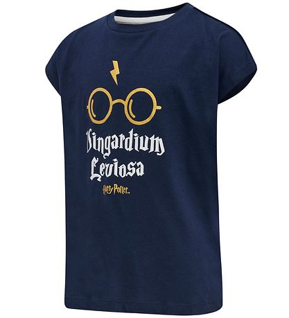 Hummel T-shirt - hmlHarry Potter Diez - Black Iris w. Gold Hummel T-shirt - hmlHarry Potter Diez - Black Iris w. Gold